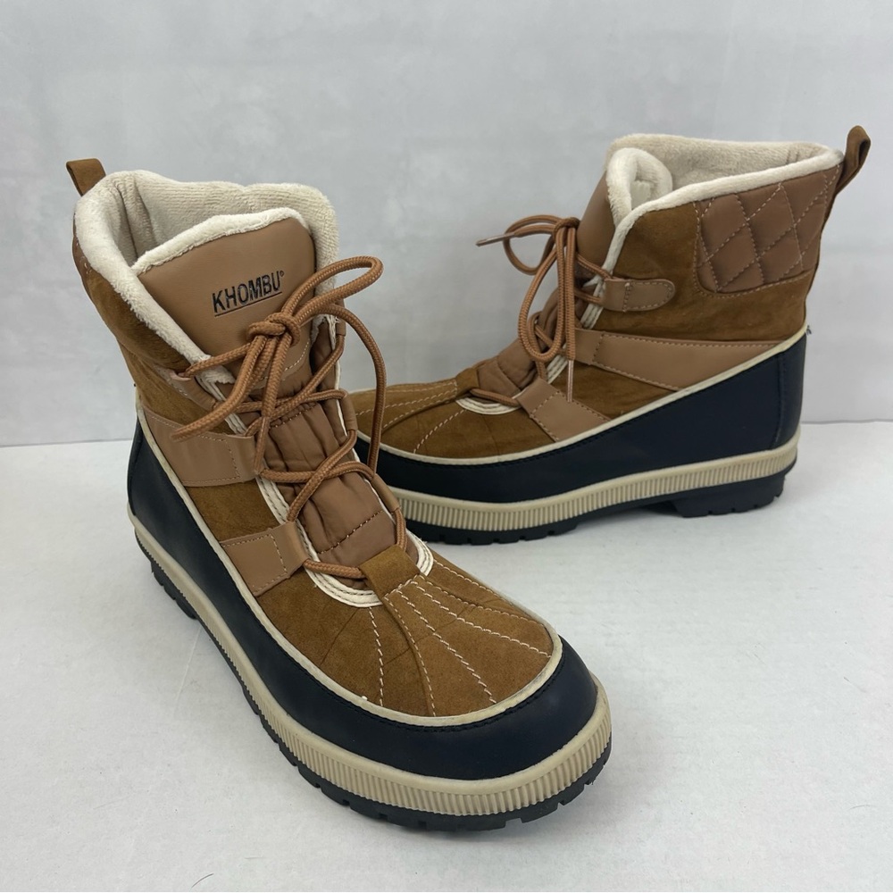 Khombu Dora Cold Weather Lace Up Boots Size 8